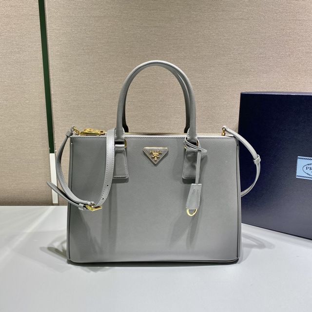 Prada original saffiano calfskin galleria large bag 1BA274 grey