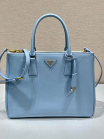 Prada original saffiano calfskin galleria large bag 1BA274 light blue