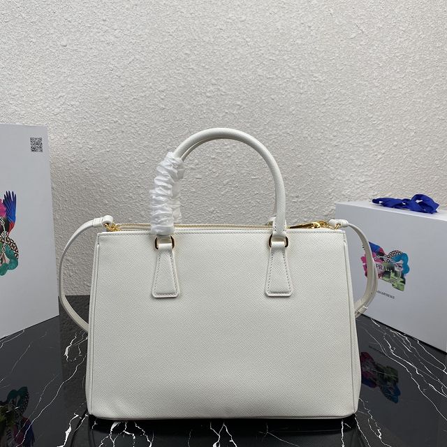 Prada original saffiano calfskin galleria large bag 1BA274 white
