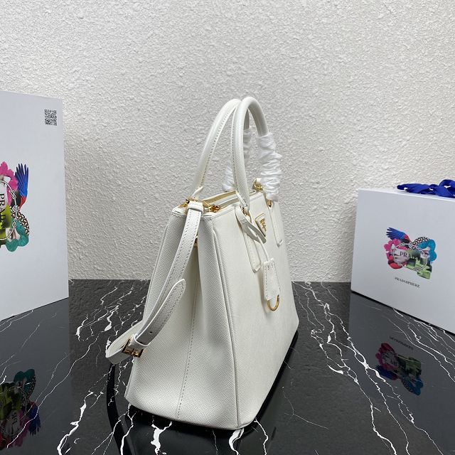 Prada original saffiano calfskin galleria large bag 1BA274 white