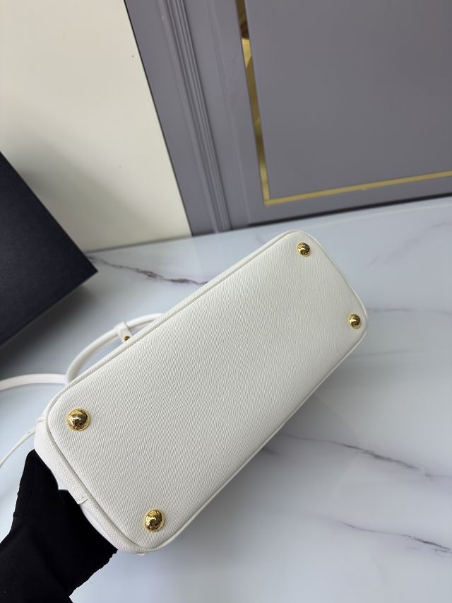 Prada original saffiano calfskin galleria medium bag 1BA863 white