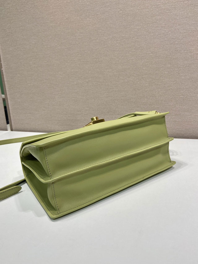 Prada original soft calfskin sound medium shoulder bag 1BN023 green
