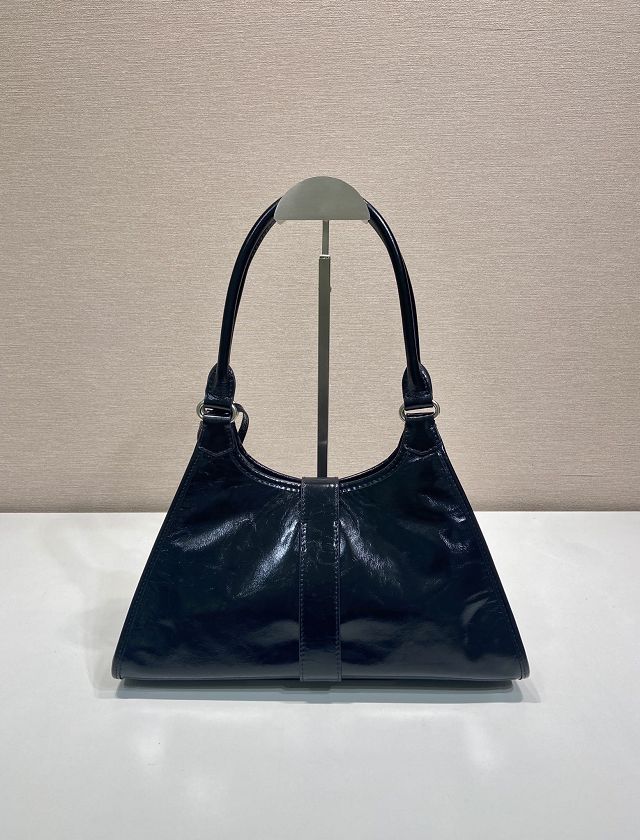 Prada original calfskin medium tote bag 1BG563 black