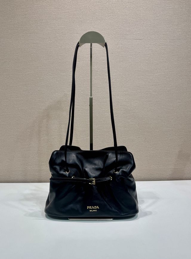 Prada original lambskin dada small bag 1BG586 black