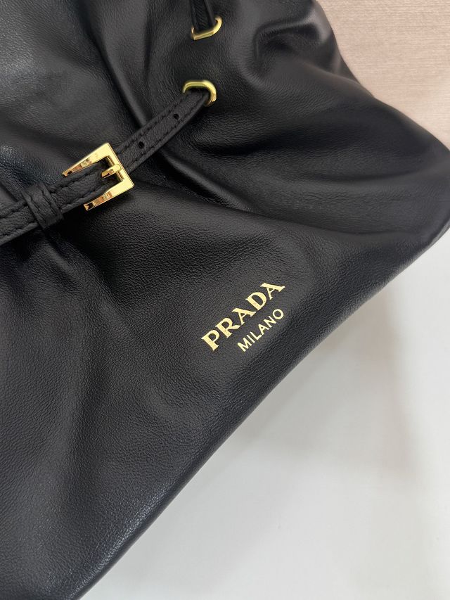 Prada original lambskin dada small bag 1BG586 black