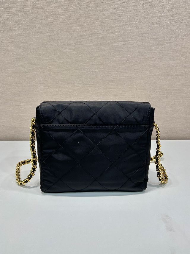 Prada original nylon medium tote bag 1BD633 black