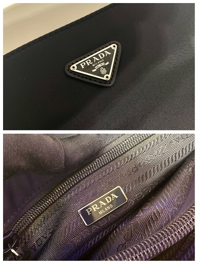 Prada original nylon small tote bag 1B6243 black