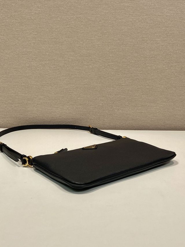 Prada original calfskin pouch 1NE545 black