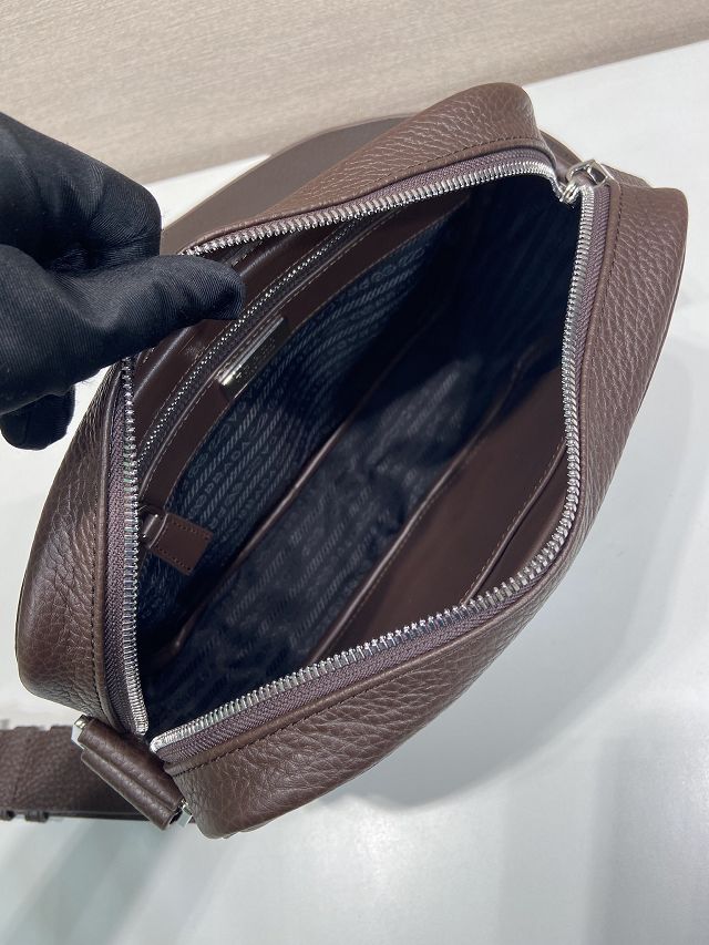 Prada original calfskin shoulder bag 2VH189 black