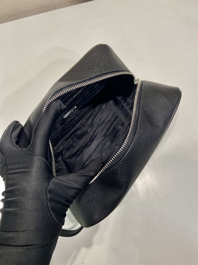 Prada original calfskin travel pouch 2NA819 black