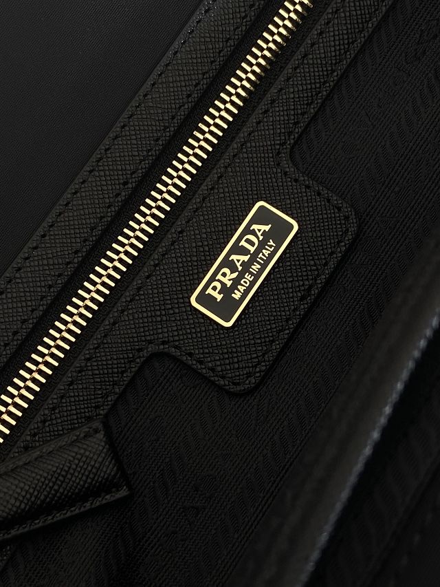 Prada original nylon medium tote bag 1BG555 black