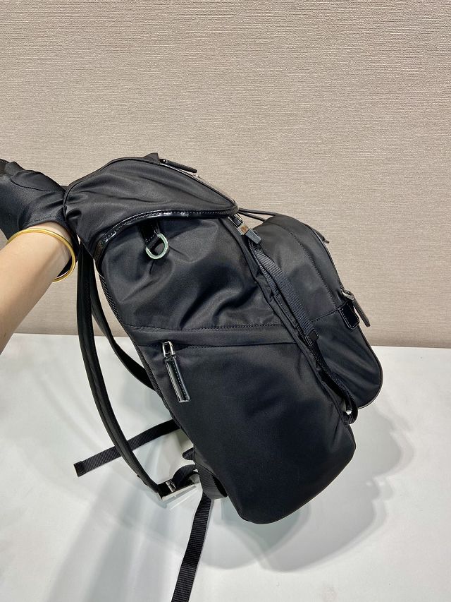 Prada original calfskin large backpack 2VZ135 black