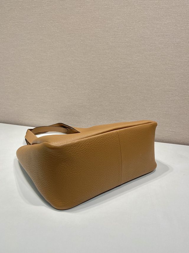 Prada original calfskin large tote bag 1BG338 caramel