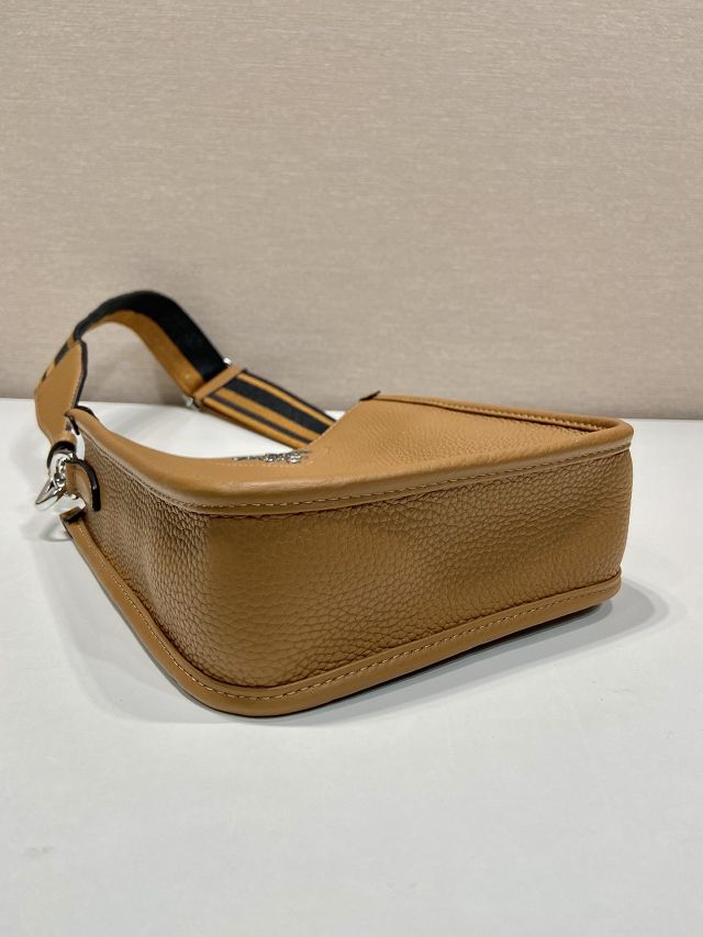 Prada original calfskin mini shoulder bag 1BH191 caramel