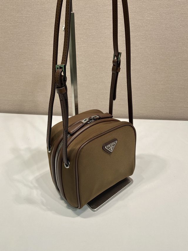 Prada original nylon mini shoulder bag 1BC248 brown