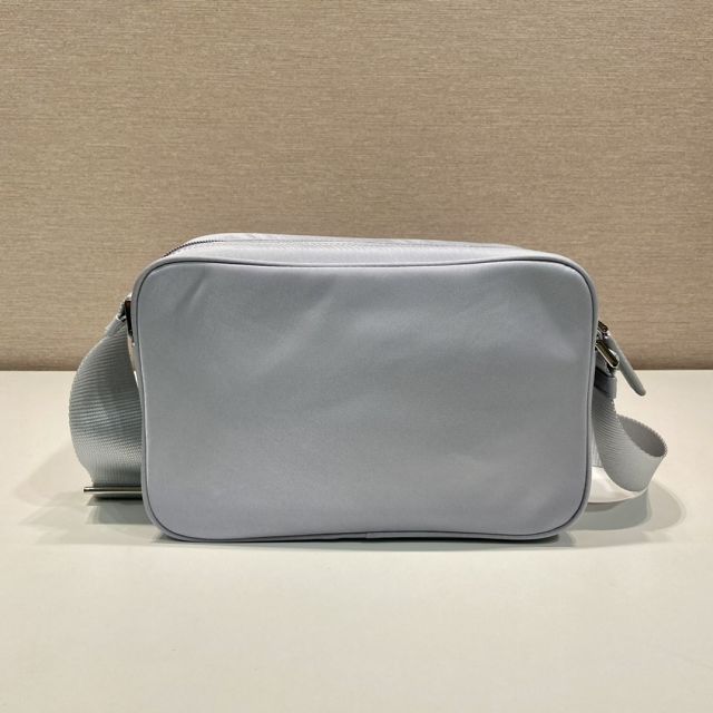 Prada original nylon small shoulder bag 1BC167 light blue