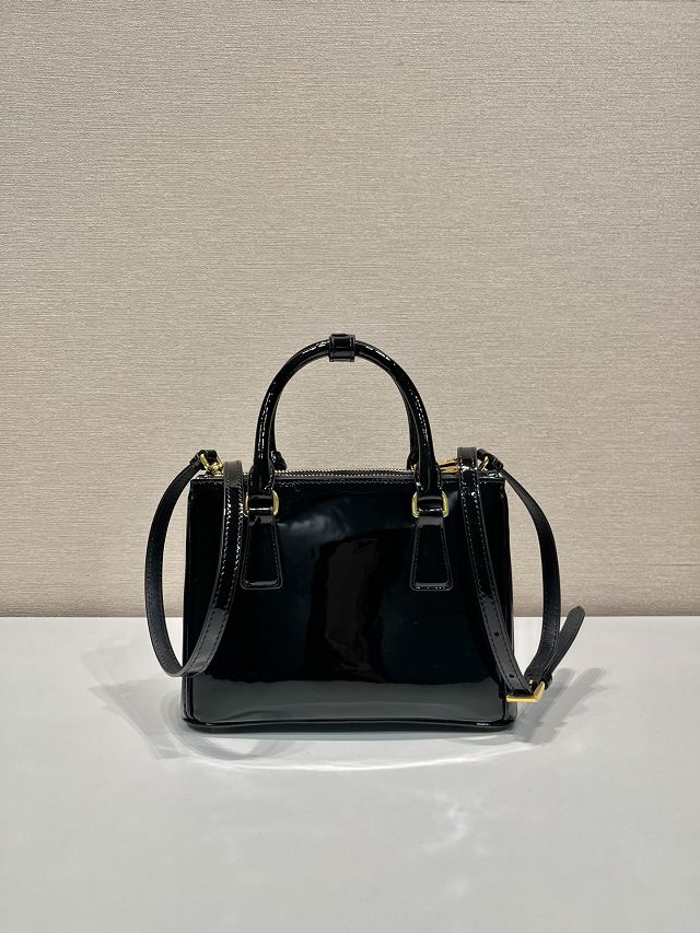 Prada original patent leather galleria mini bag 1BA906 black