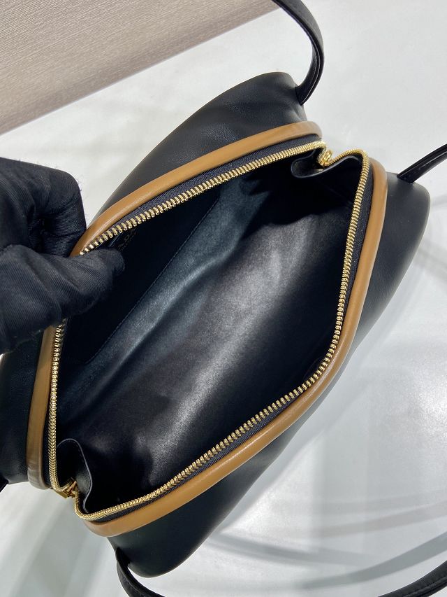 Prada original calfskin shoulder bag 1BC249 black