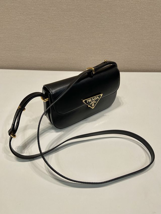 Prada original calfskin mini shoulder bag 1BD339 black