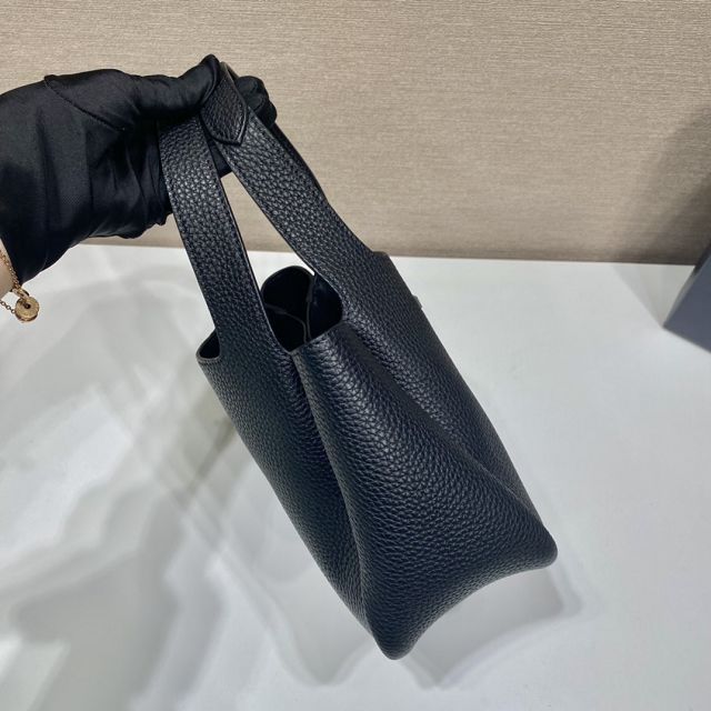 Prada original calfskin mini tote bag 1BA349 black