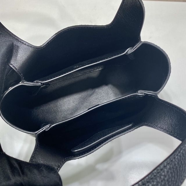 Prada original calfskin mini tote bag 1BA349 black