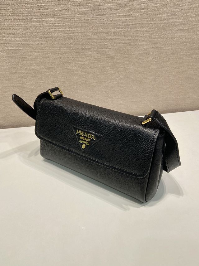 Prada original calfskin shoulder bag 1BN022 black