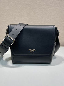 Prada original calfskin small shoulder bag 2VD069 black