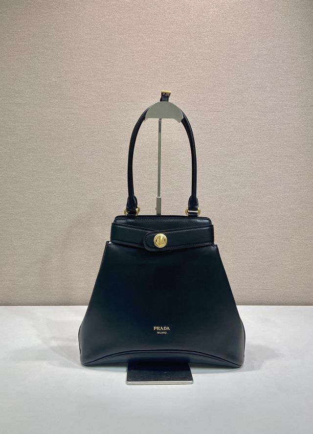 Prada original calfskin top handle bag 1BG567A black