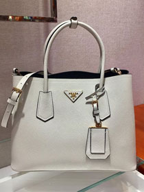 Prada original saffiano calfskin galleria large bag 1BG775 white