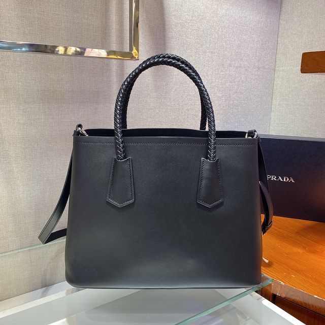 Prada original soft calfskin galleria large bag 1BG775 black