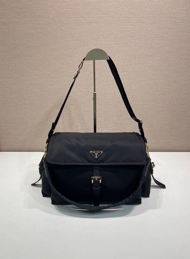 Prada original nylon explore large shoulder bag 1BD391 black