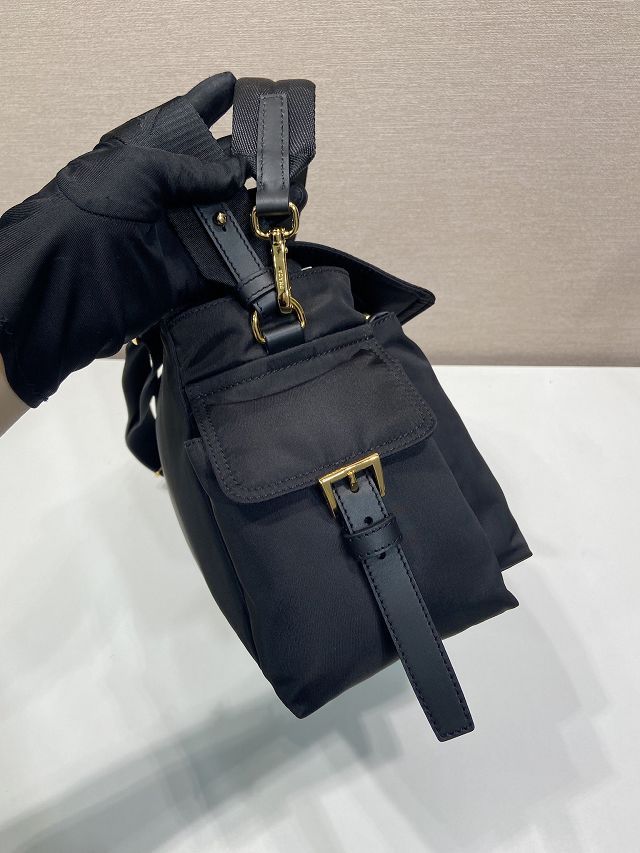 Prada original nylon explore large shoulder bag 1BD391 black