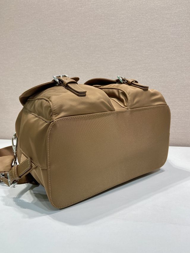 Prada original nylon medium backpack 1BZ811 brown
