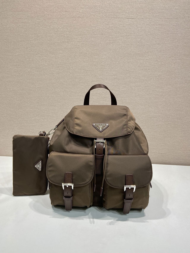 Prada original nylon medium backpack 1BZ811 sienna