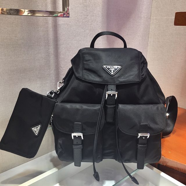 Prada original nylon medium backpack 1BZ811 black