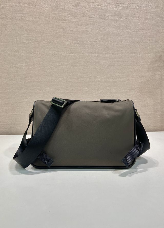 Prada original nylon medium shoulder bag 2VH192 green