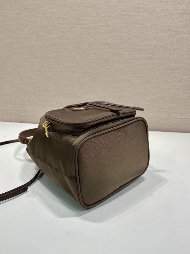 Prada original nylon mini backpack 1BH038 sienna