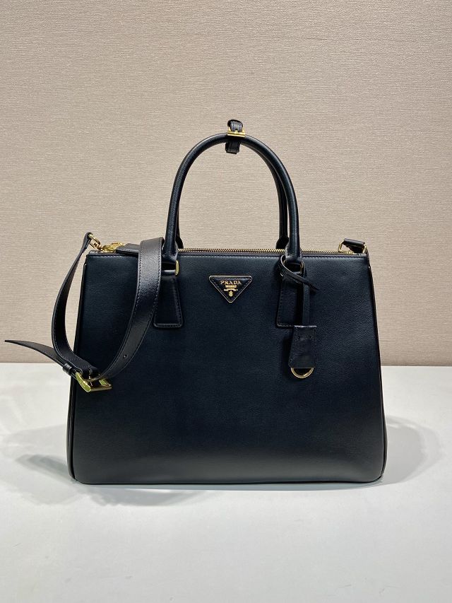Prada original soft calfskin galleria large bag 1BA446 black