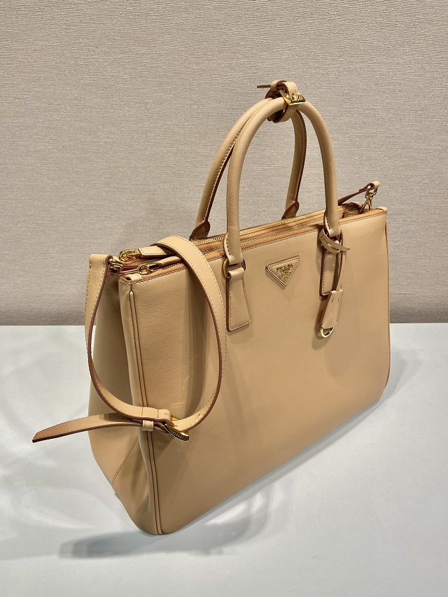 Prada original soft calfskin galleria maxi bag 1BA802 natural