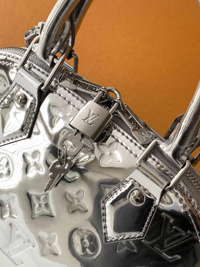 Louis vuitton original miroir canvas alma BB M26335 silver