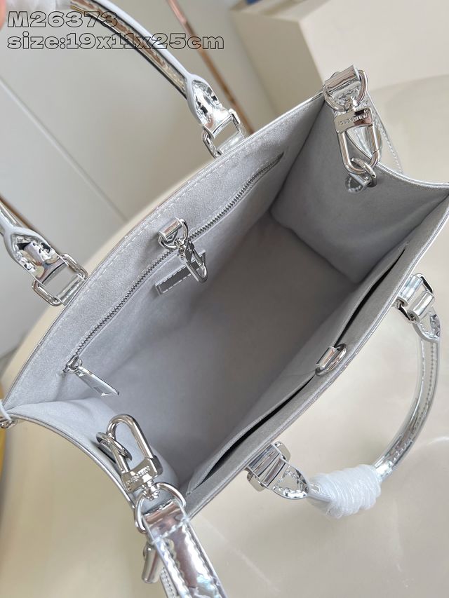 Louis vuitton original miroir canvas onthego PM M26373 silver