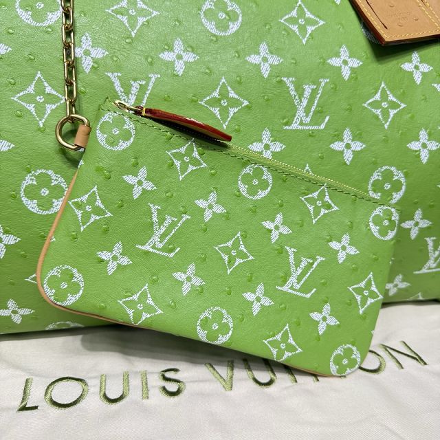 Louis vuitton original ostrich calfskin speedy P9 40 N87523 green
