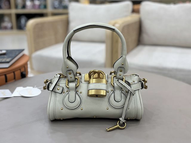 Chloe original calfskin small paddington bag CH0004 white
