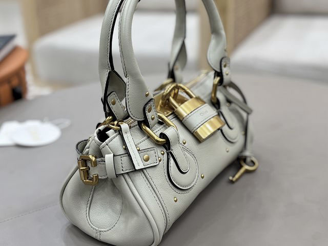 Chloe original calfskin small paddington bag CH0004 white
