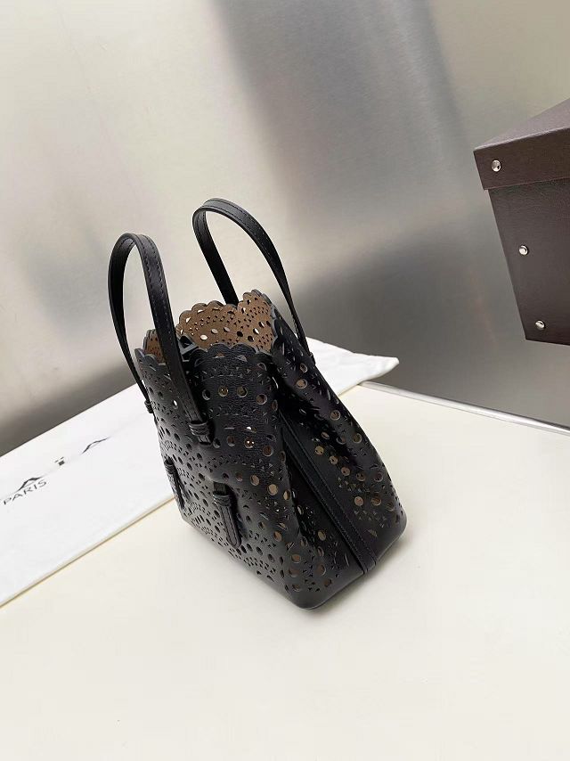 Alaia original vienne wave calfskin mina 16 bag AL0005 black