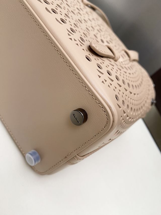 Alaia original vienne wave calfskin mina 20 bag AL0004 desert