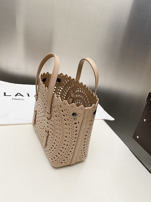 Alaia original vienne wave calfskin mina 20 bag AL0004 desert