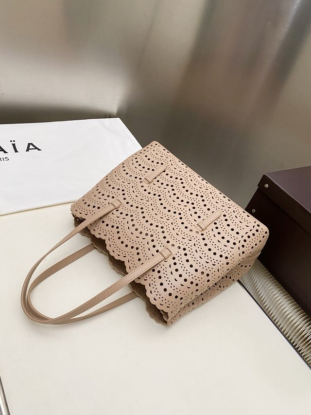 Alaia original vienne wave calfskin mina 32 bag AL0006 desert