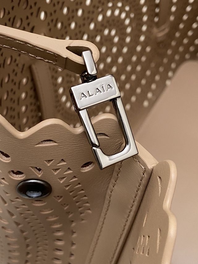 Alaia original vienne wave calfskin mina 32 bag AL0006 desert