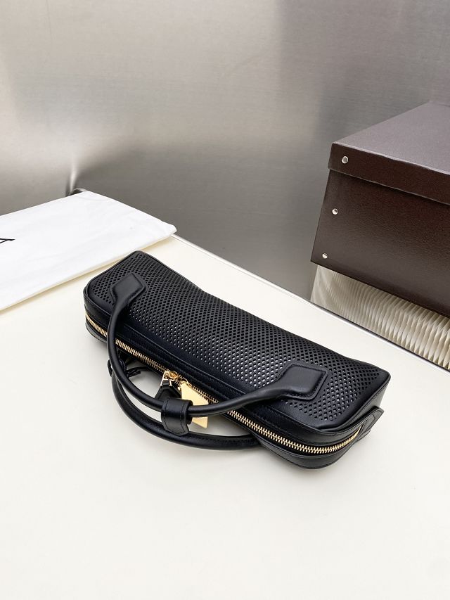 Alaia original lambskin le teckel clutch AL0022 black